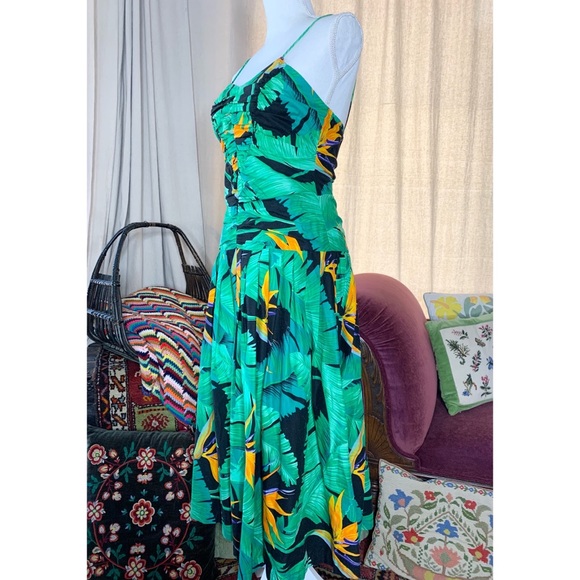 90s Sue Wong Tropical Dress - Picture 2 of 10